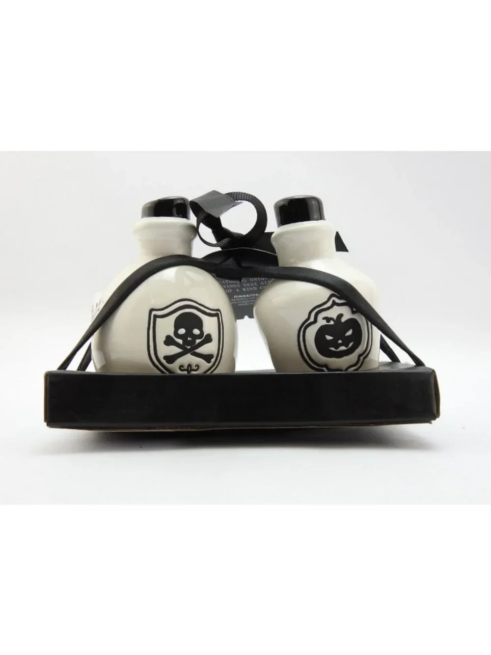 Rae Dunn Halloween Poison Potion Ceramic Salt Pepper Shakers Set New 4